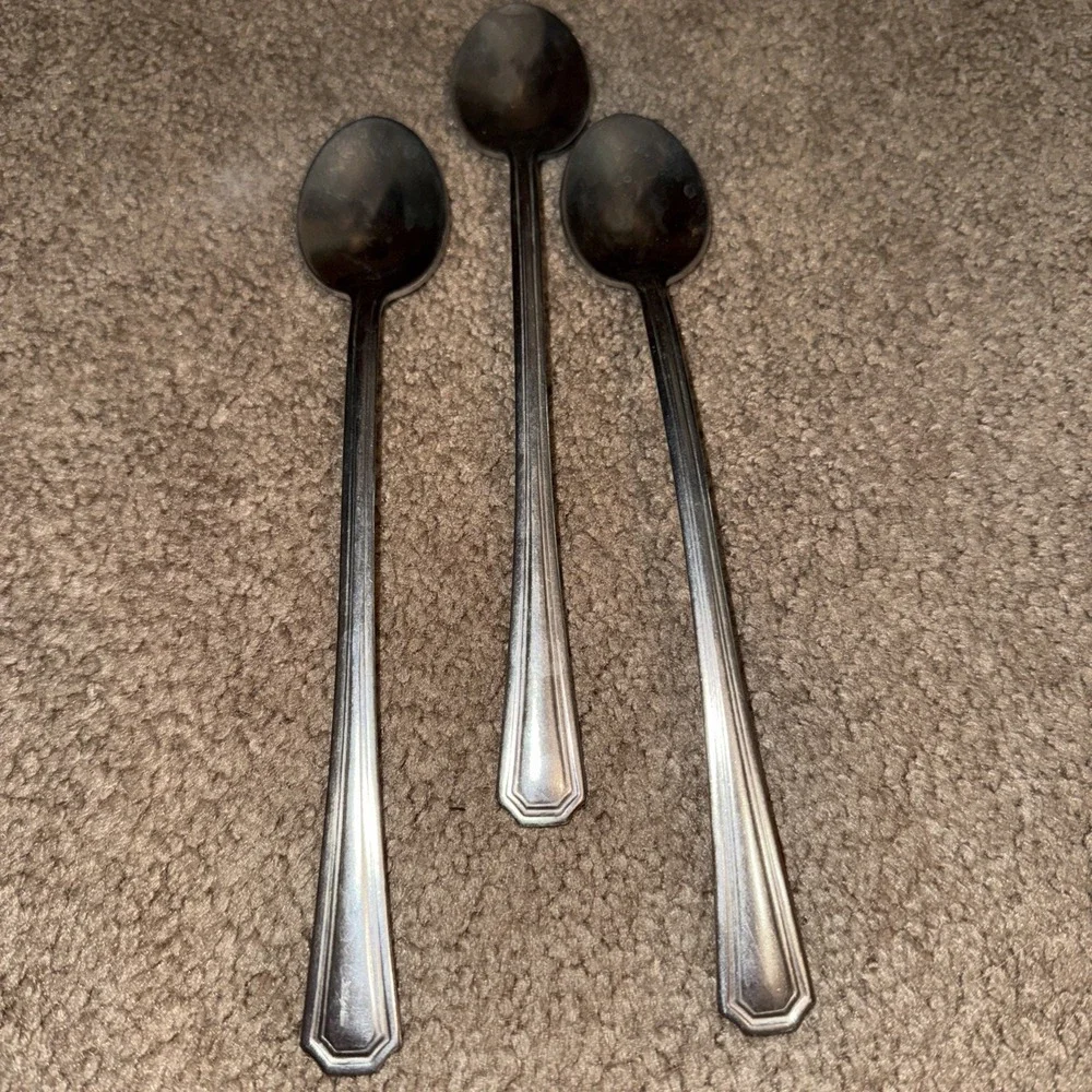 Vintage Stainless Ice Tea Spoons USA